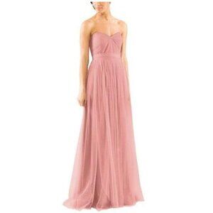 Jenny Yoo‎ Collection Aidan Chiffon Strapless Sweetheart Neckline Maxi Dress 4